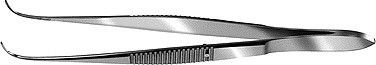 Product image for Curved Dressing Forceps With Serrations Delicate