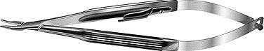 Troutman Needle Holder 10mm Curved Medium Locking