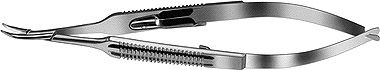 Troutman Needle Holder 9mm Curved Fine Locking