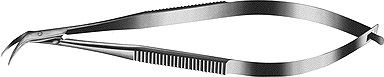 Katzin Curved Corneal Transplant Scissors Right