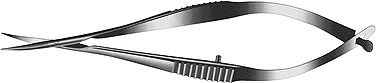McPherson-Vannas Curved Iris Scissors