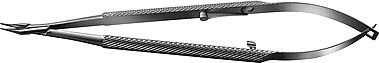 Needle Holder 9mm Curved Fine Long Handle Locking